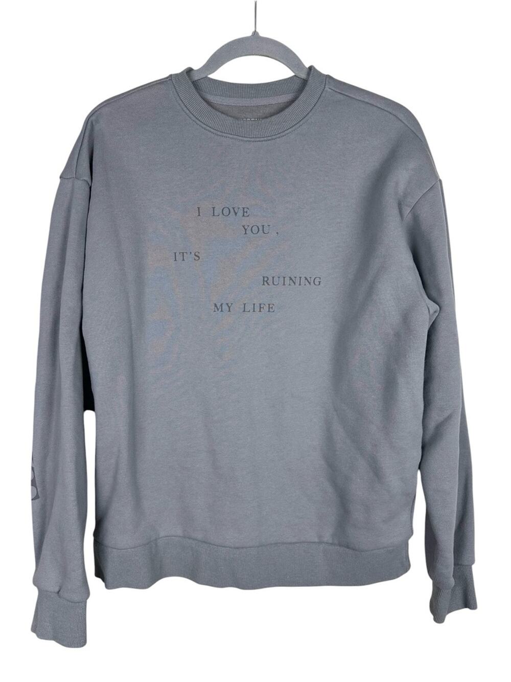Taylor Swift The Tortured Poets Department Pullover Crewneck Sweatshirt Medium